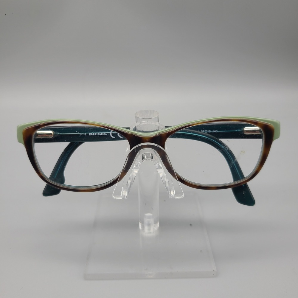 Diesel DL5012-1 Tortoise Mint Green Teal Cat Eye Eyeglass Frames 52-16-140